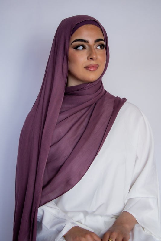 Plum - Modal Hijab Set