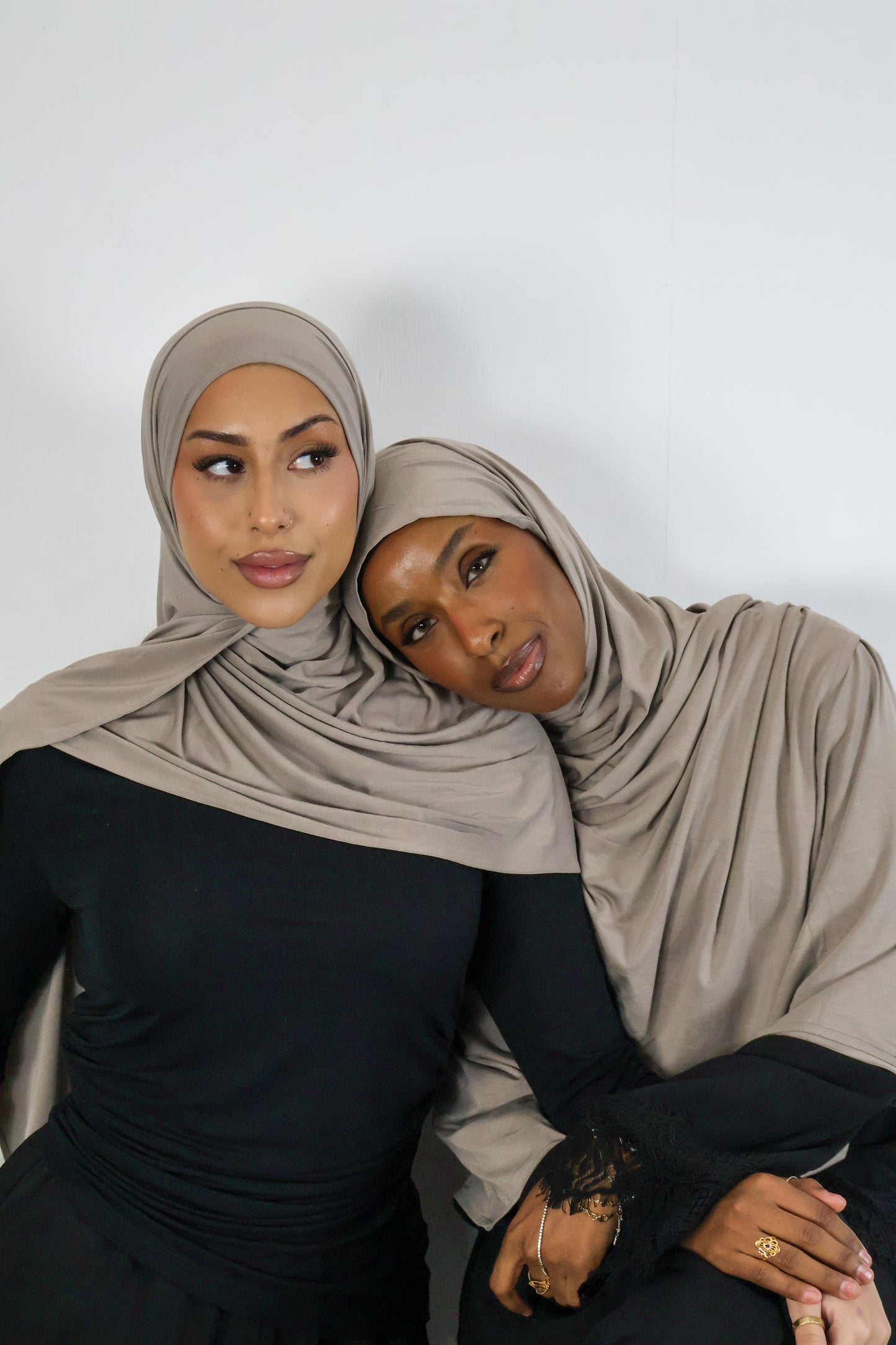 Taupe - Bamboo Jersey Hijab