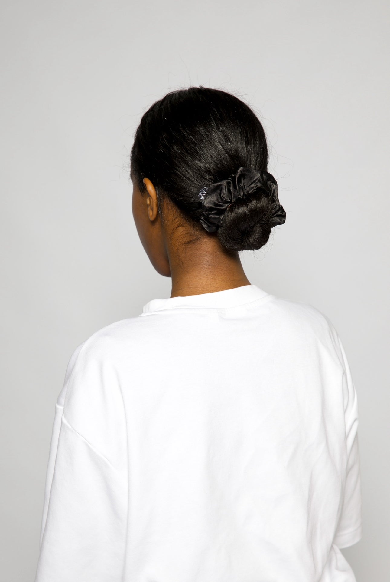 Black Satin Scrunchies