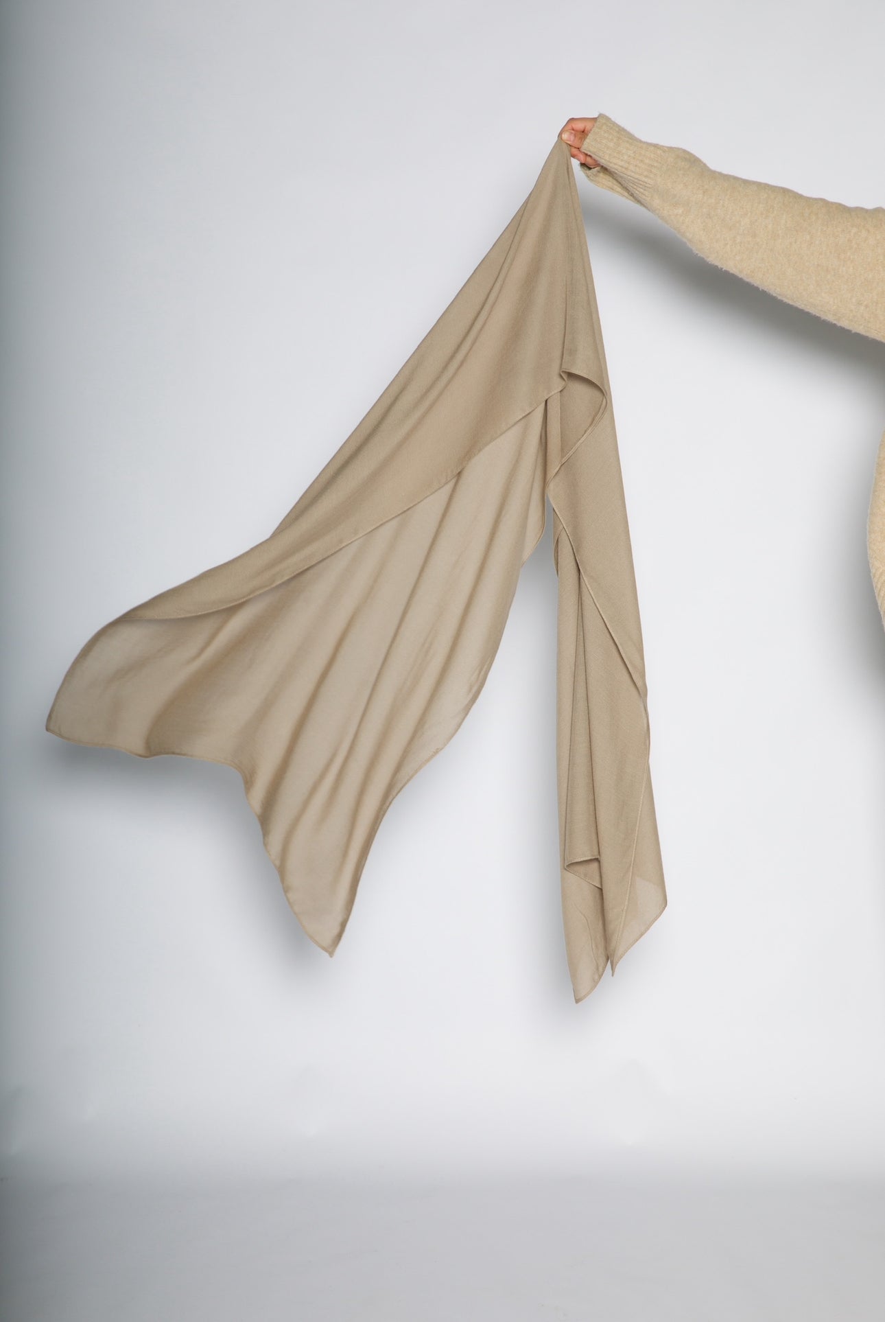 Oatmeal - Modal Hijab Set