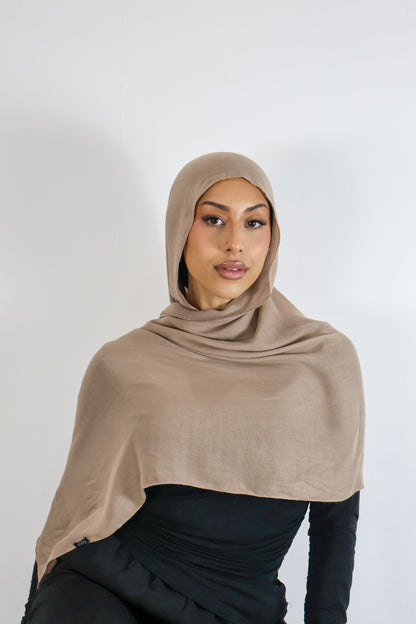 Chestnut - Modal Hijab Set