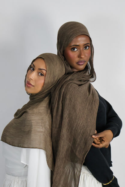 Espresso - Crinkle Hijab