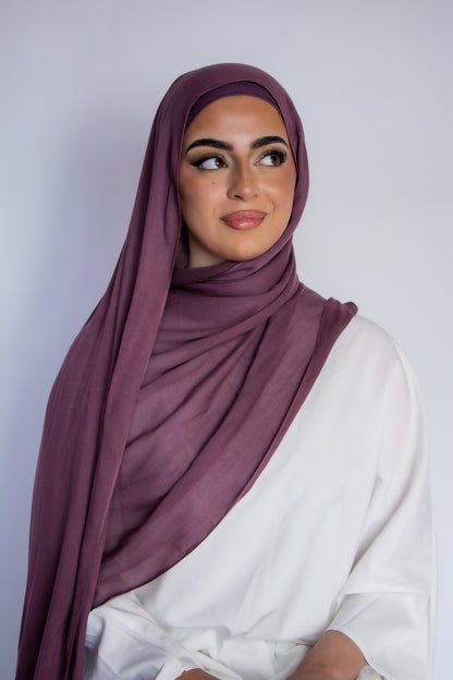 Plum - Modal Hijab Set