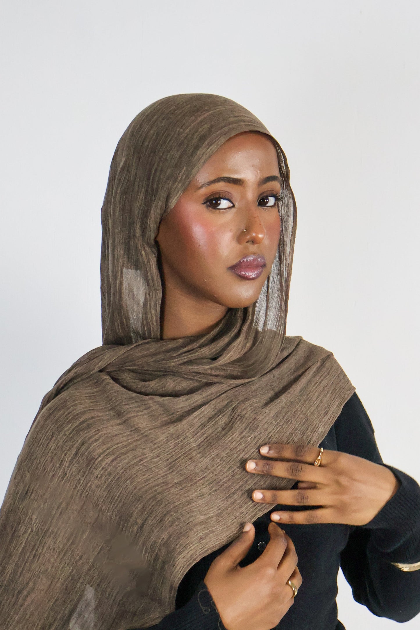 Espresso - Crinkle Hijab