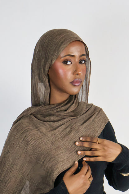 Espresso - Crinkle Hijab
