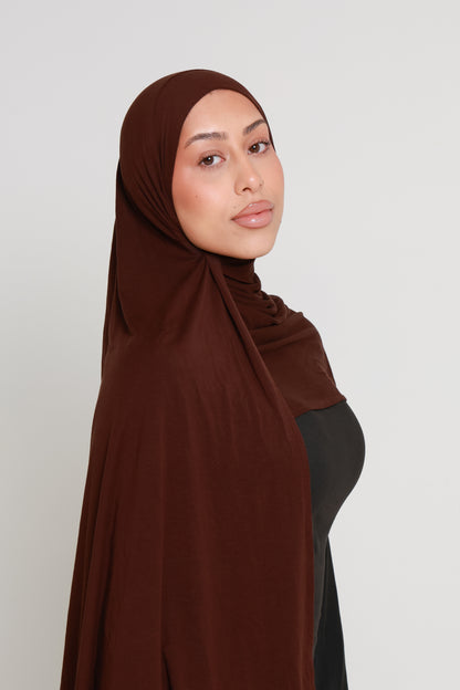 Choc Espresso - Bamboo Jersey Hijab