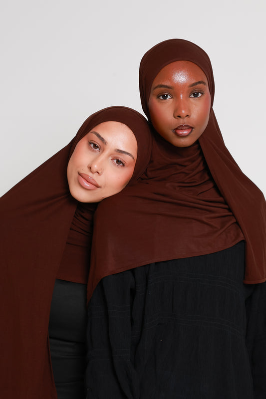 Choc Espresso - Bamboo Jersey Hijab