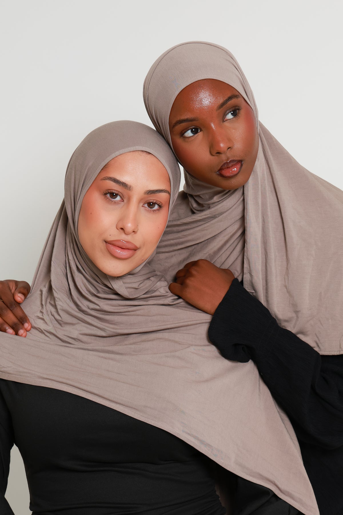 Taupe - Bamboo Jersey Hijab