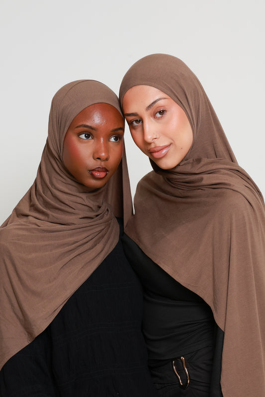 Mocha - Bamboo Jersey Hijab