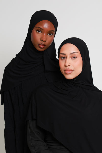 Onyx - Bamboo Jersey Hijab