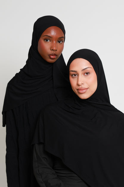 Onyx - Bamboo Jersey Hijab
