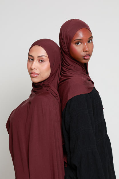 Deep Plum - Bamboo Jersey Hijab
