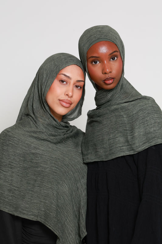 Moss - Crinkle Hijab