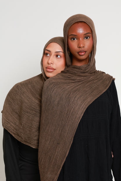 Espresso - Crinkle Hijab