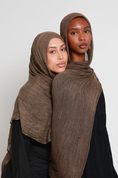 Espresso - Crinkle Hijab