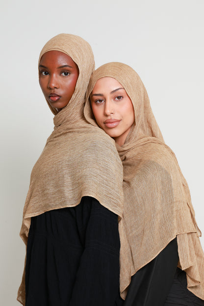 Peanut - Crinkle Hijab