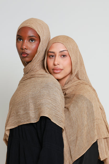 Peanut - Crinkle Hijab