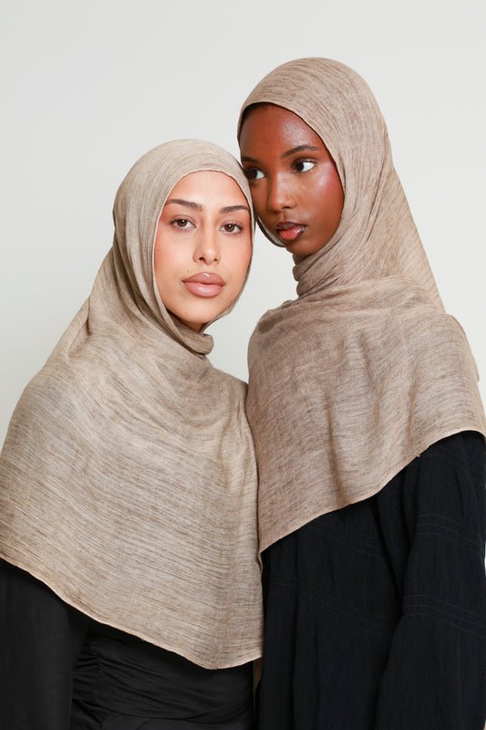 Latte - Crinkle Hijab
