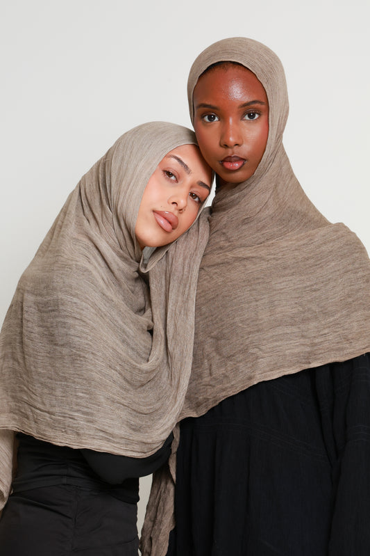 Oat - Crinkle Hijab