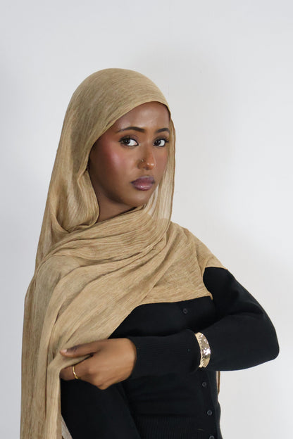 Peanut - Crinkle Hijab