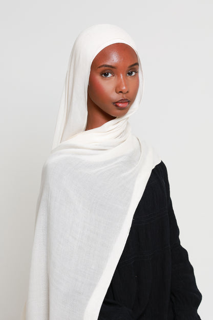 Ivory - Modal Hijab Set