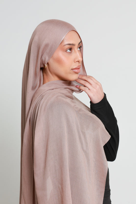 Chestnut - Modal Hijab Set