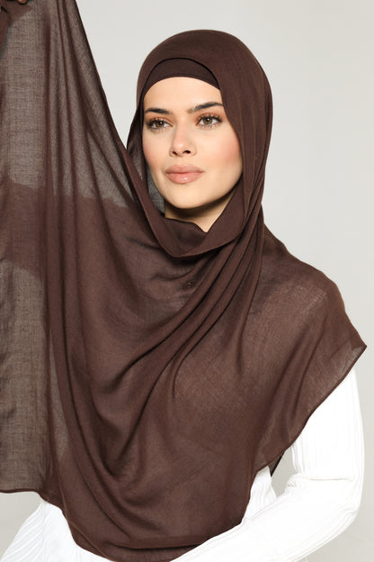 Chocolate - Modal Hijab Set