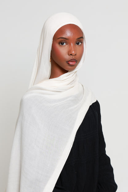 Ivory - Modal Hijab Set
