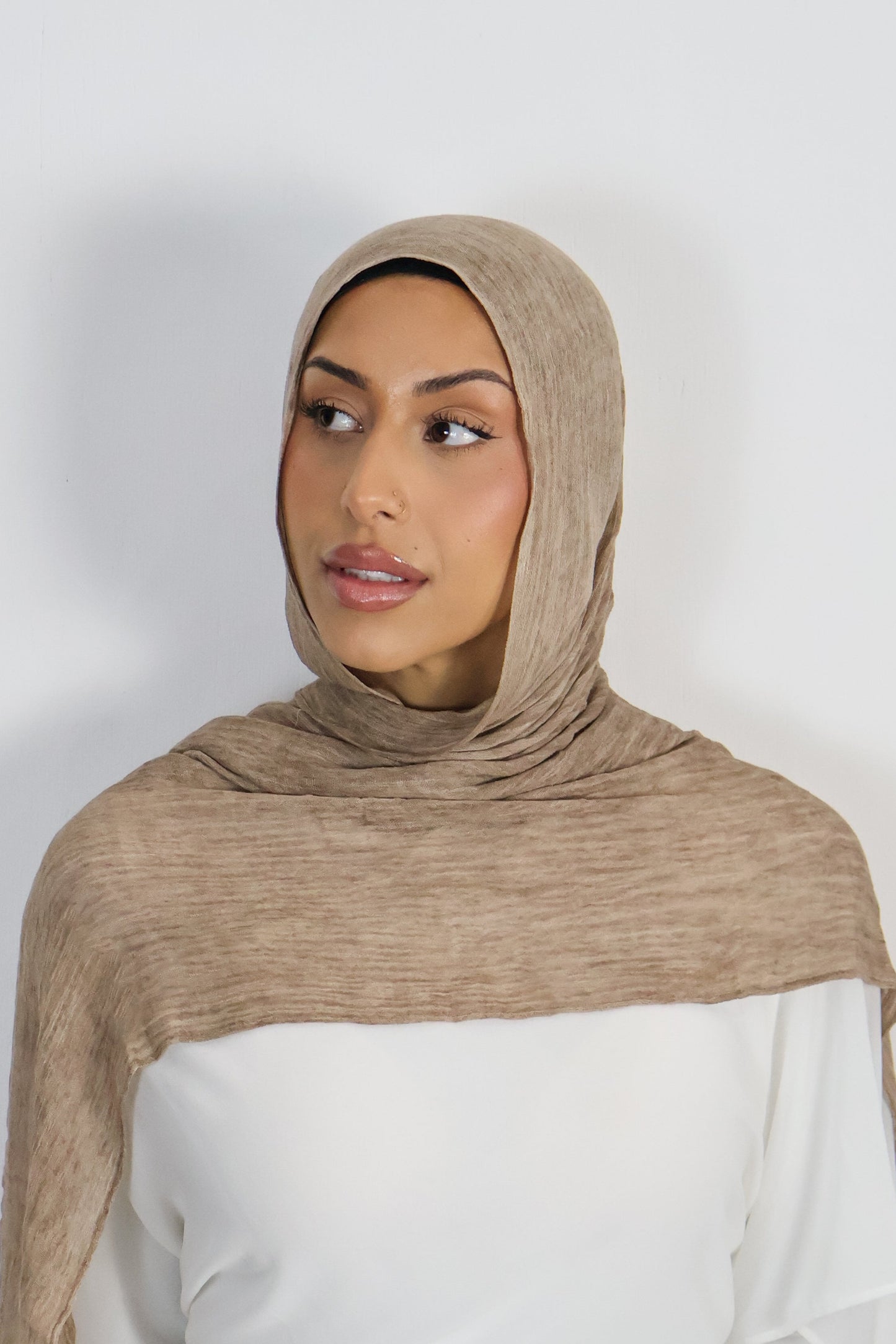 Latte - Crinkle Hijab