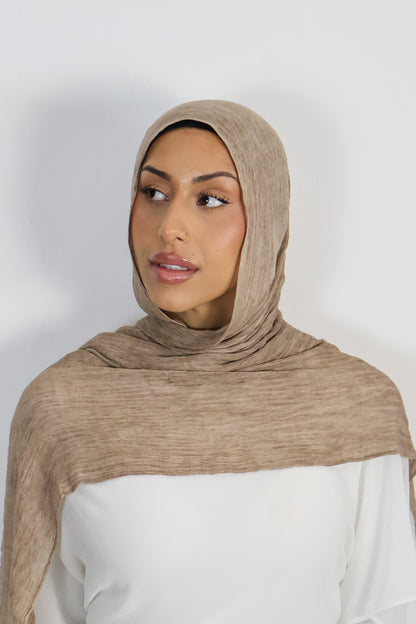 Latte - Crinkle Hijab