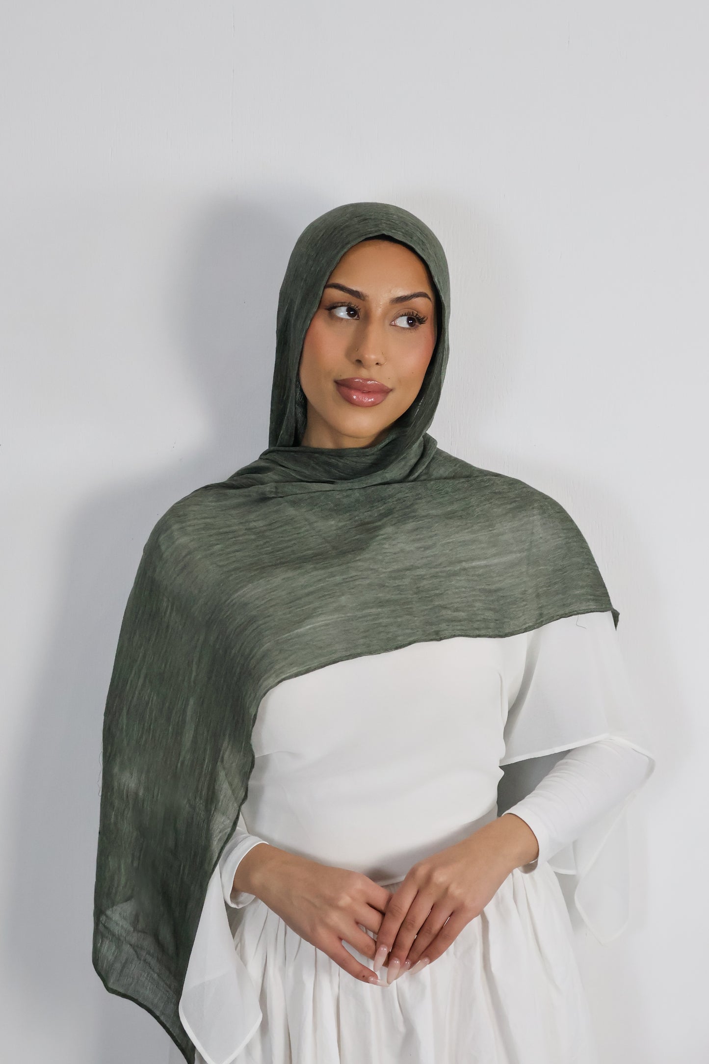 Moss - Crinkle Hijab