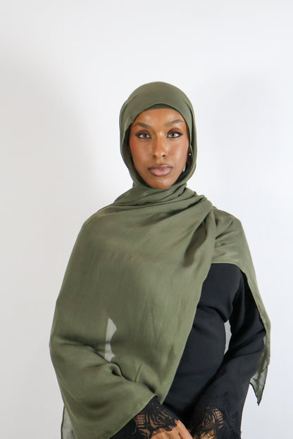 Army - Modal Hijab Set