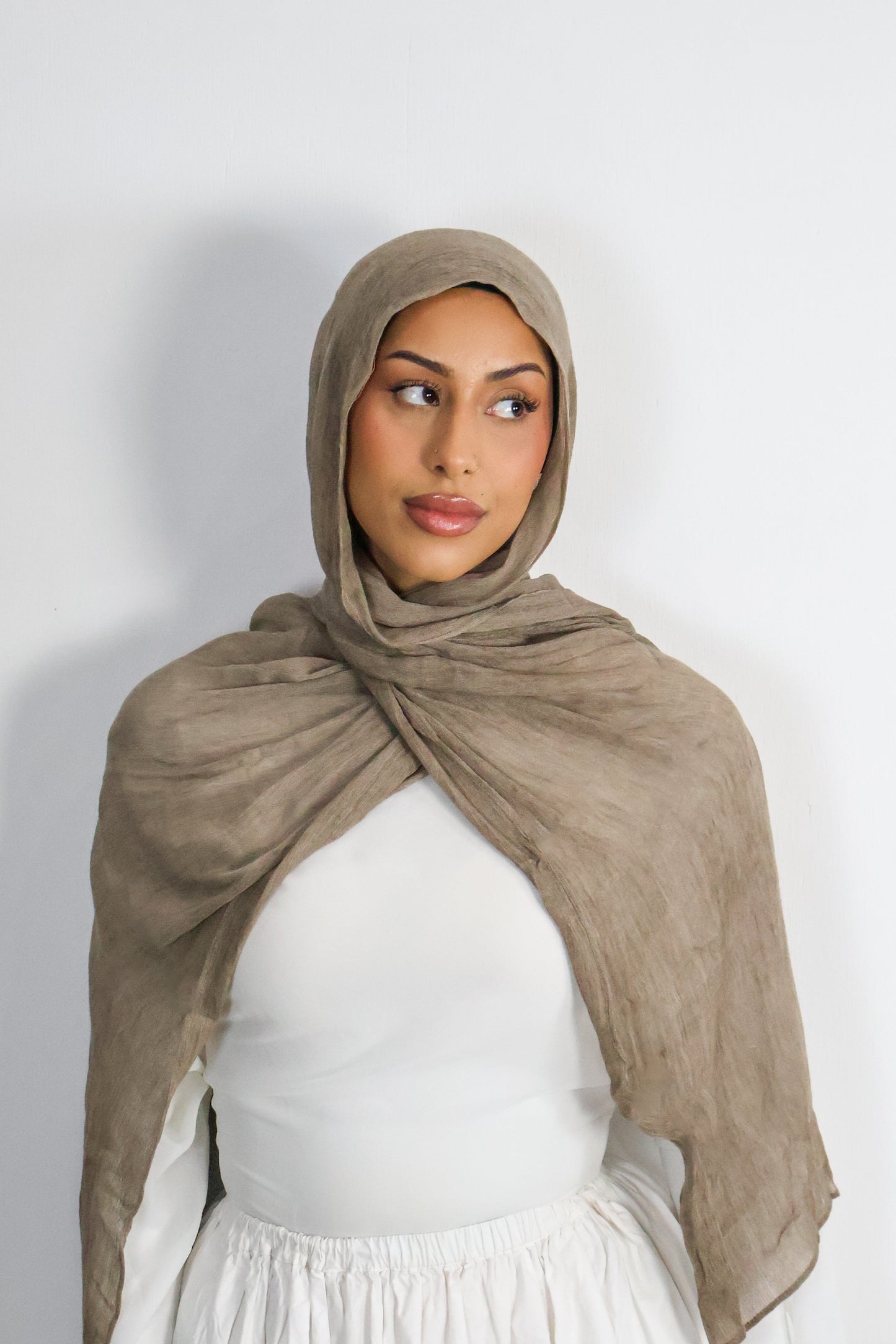 Oat - Crinkle Hijab