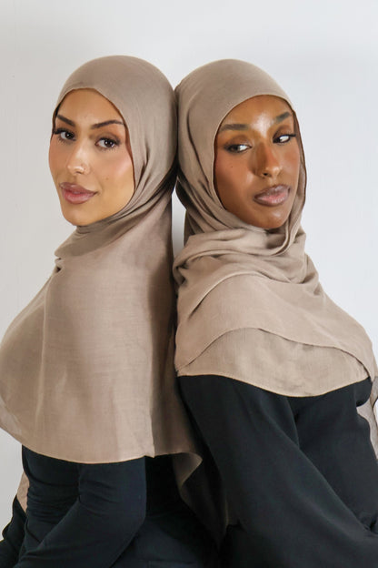 Chestnut - Modal Hijab Set