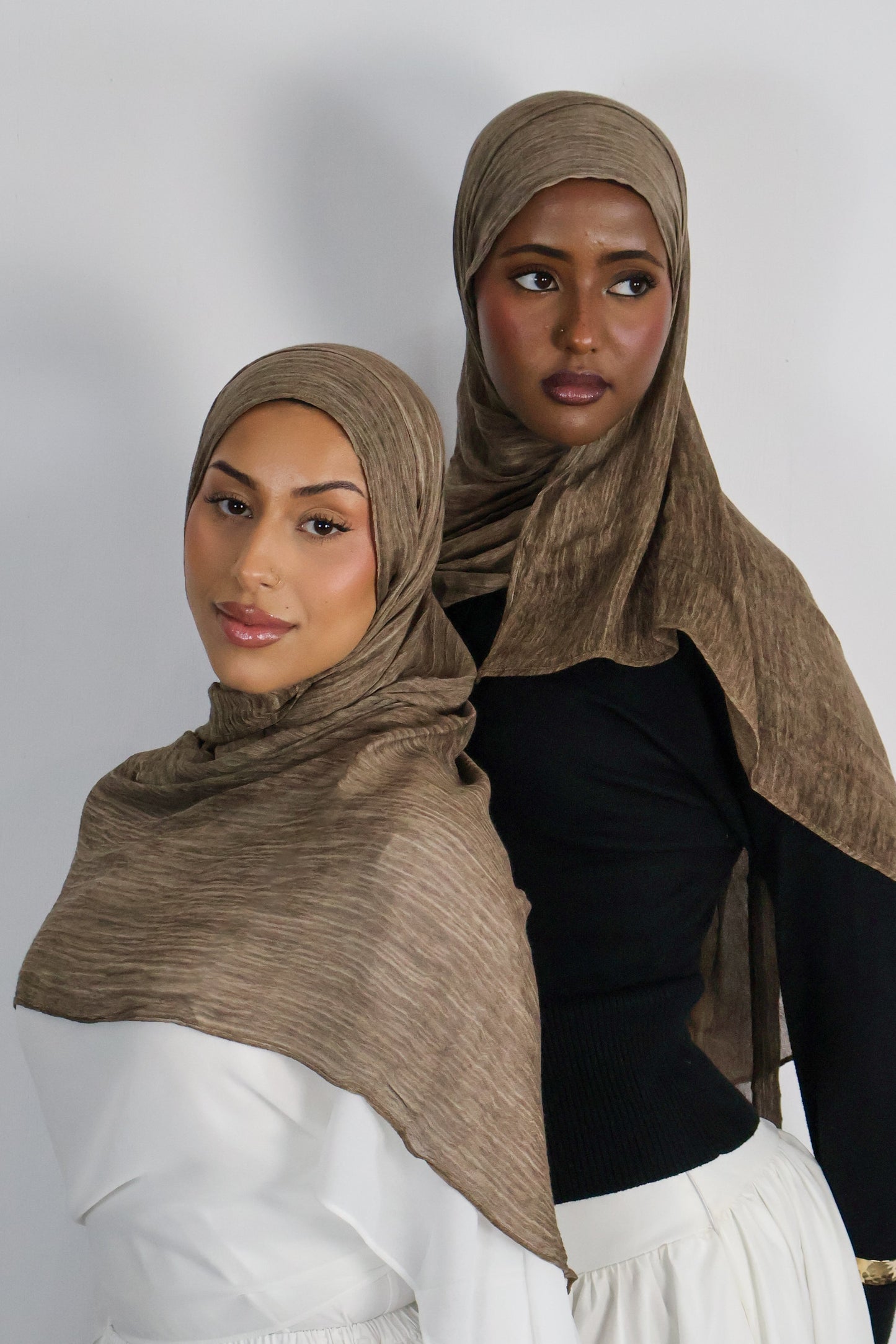 Mocha - Crinkle Hijab