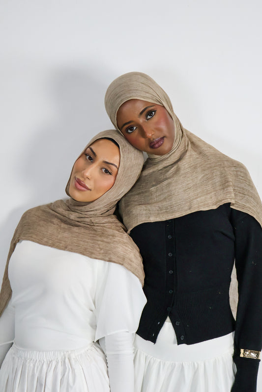Latte - Crinkle Hijab