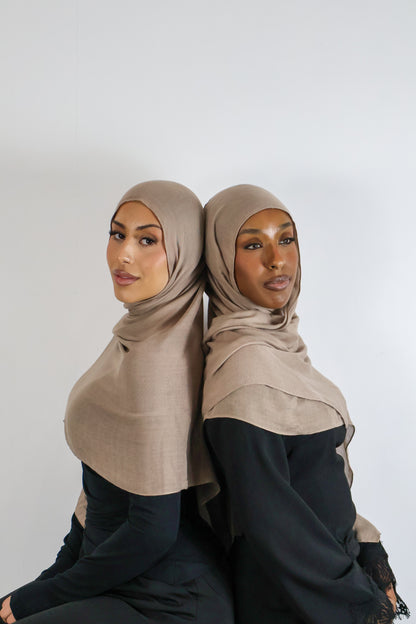 Chestnut - Modal Hijab Set
