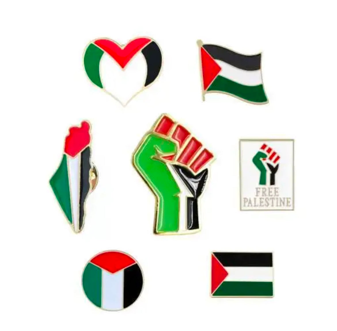 Palestine Brooch