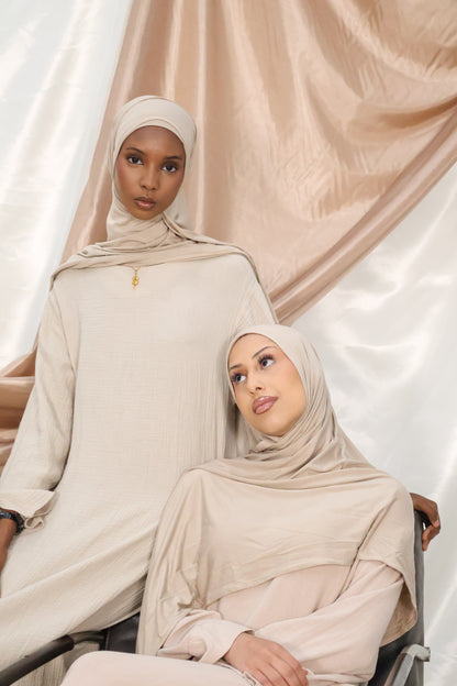 Beige - Bamboo Jersey Hijab