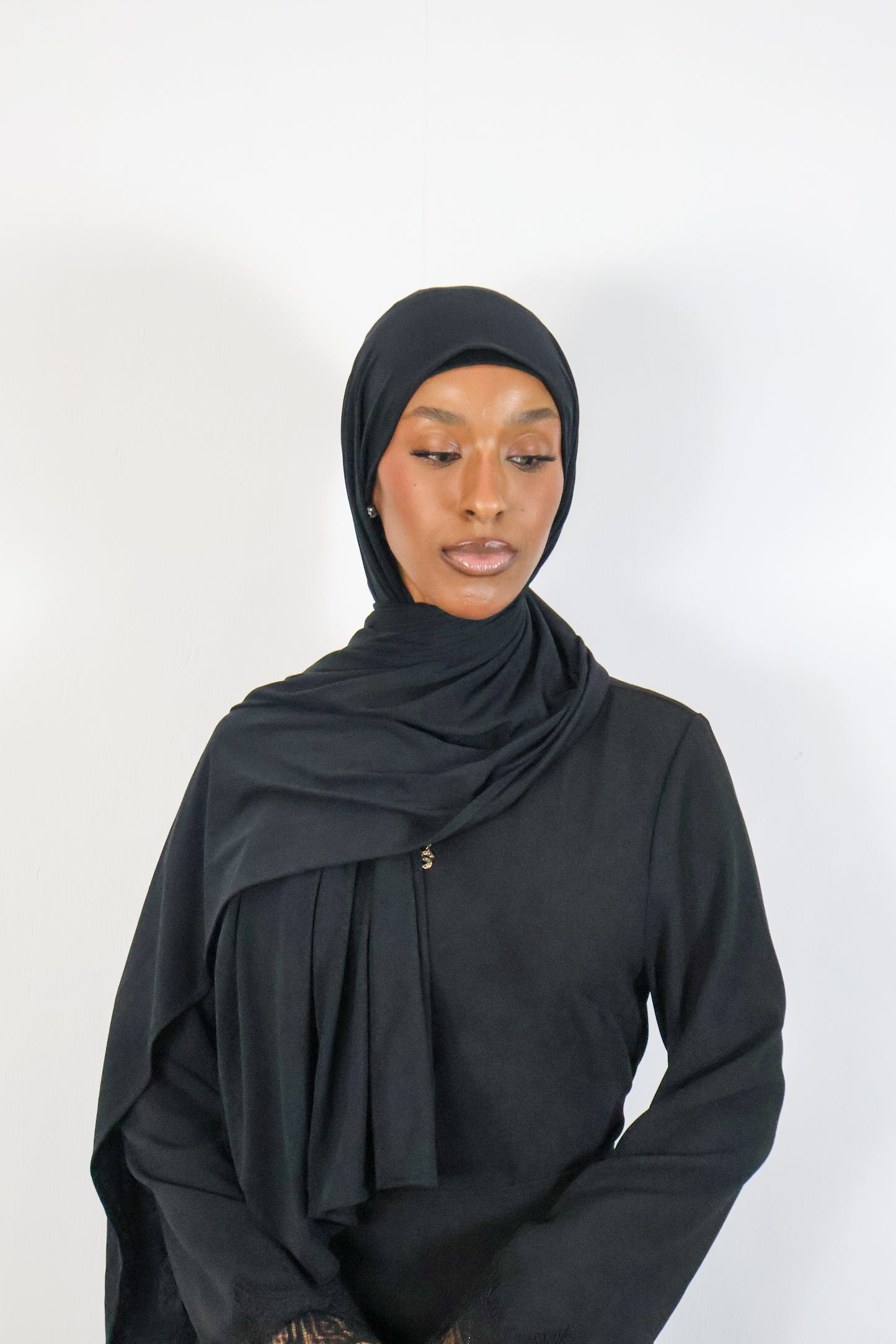 Onyx - Bamboo Jersey Hijab