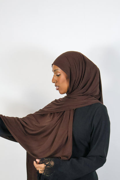 Choc Espresso - Bamboo Jersey Hijab