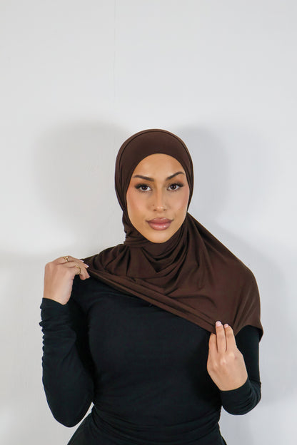 Choc Espresso - Bamboo Jersey Hijab