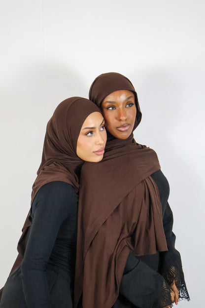 Choc Espresso - Bamboo Jersey Hijab