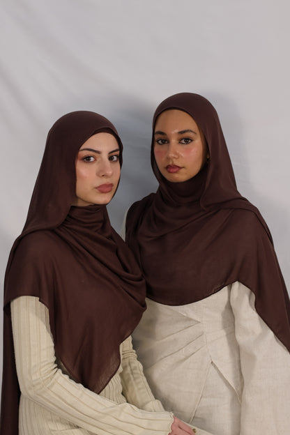 Chocolate - Modal Hijab Set