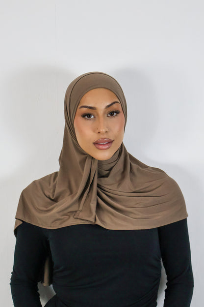 Mocha - Bamboo Jersey Hijab