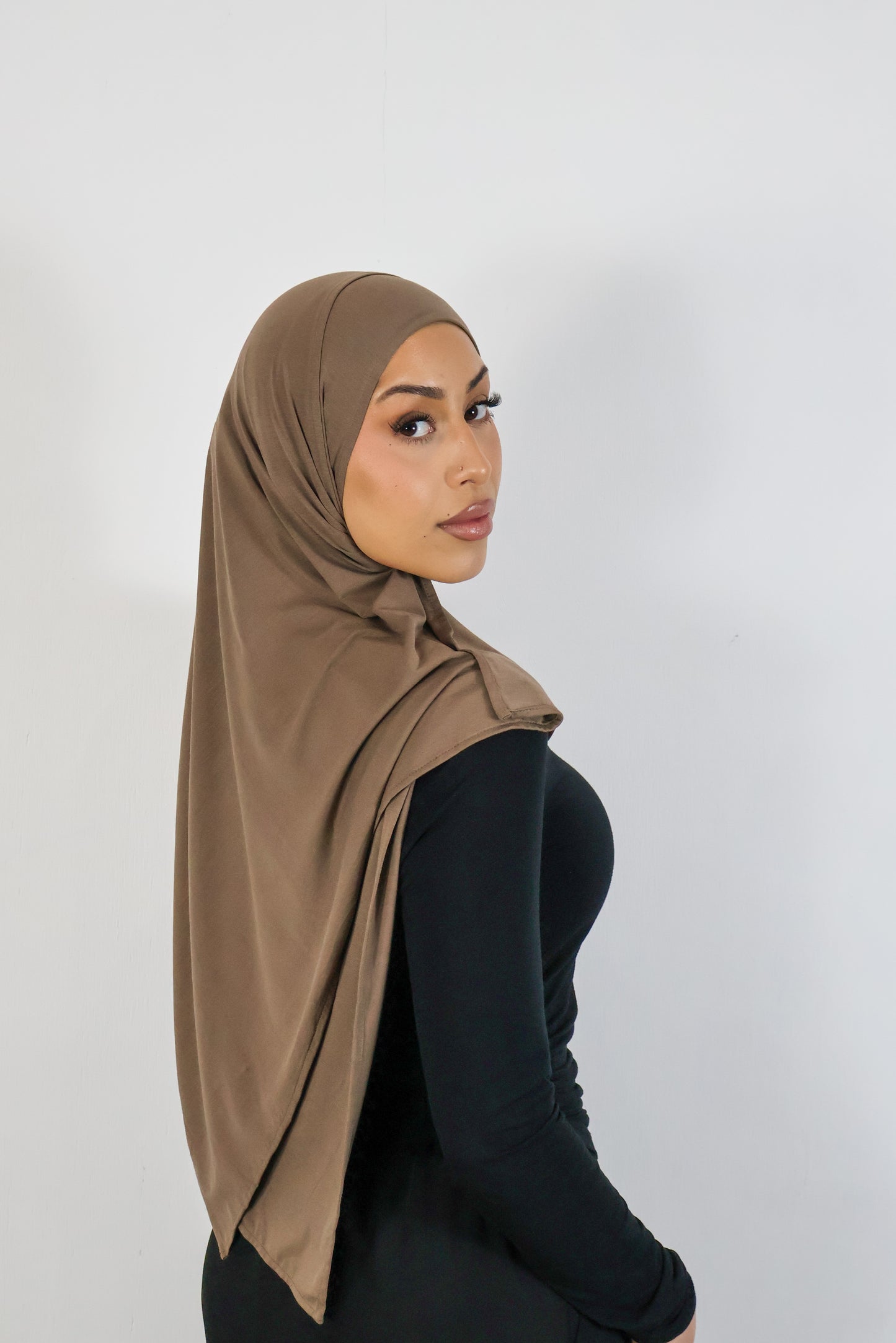 Mocha - Bamboo Jersey Hijab