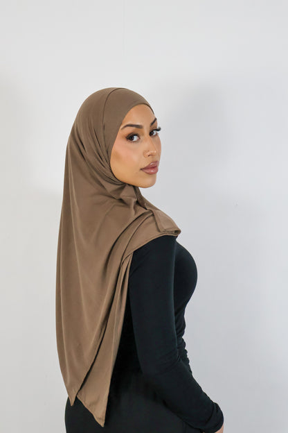 Mocha - Bamboo Jersey Hijab
