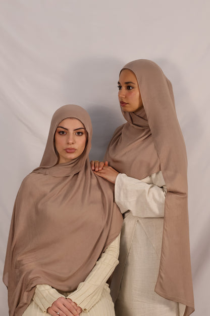 Chestnut - Modal Hijab Set