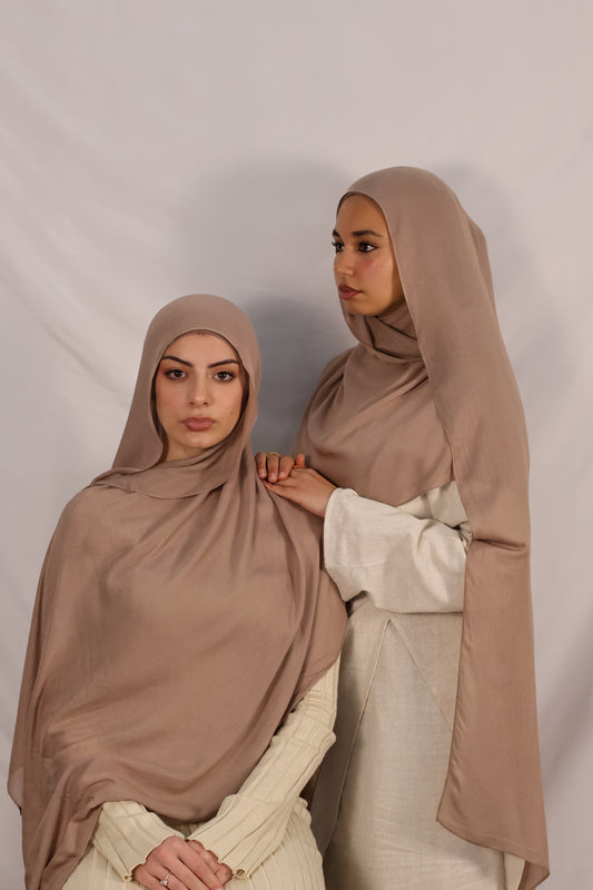 Chestnut - Modal Hijab Set