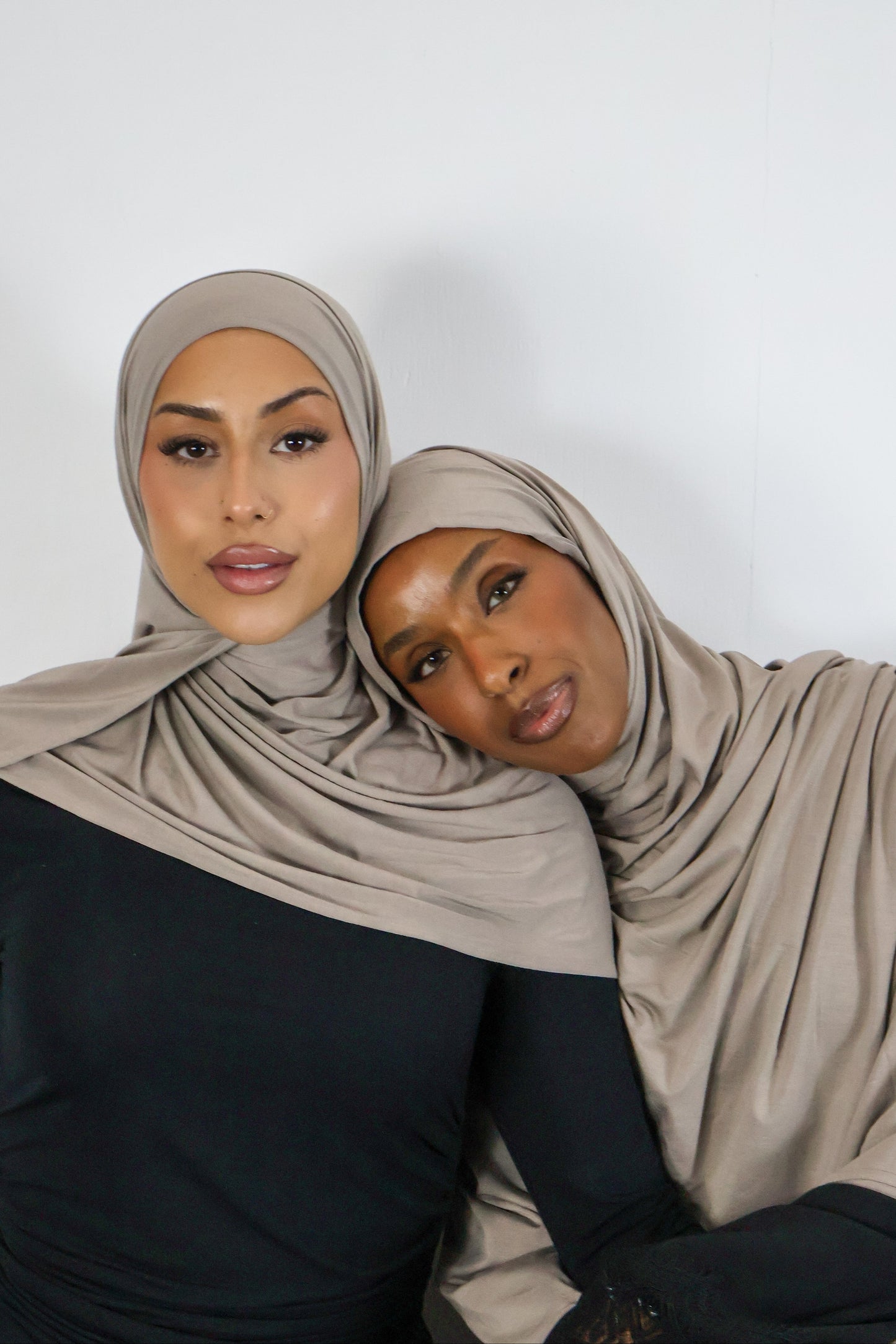 Taupe - Bamboo Jersey Hijab